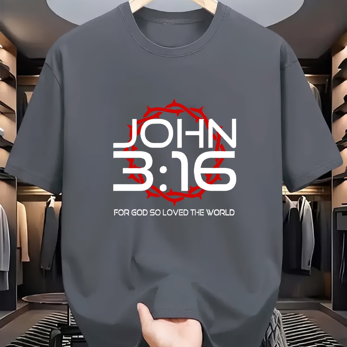 Camiseta Masculina Estampada João 3:16
