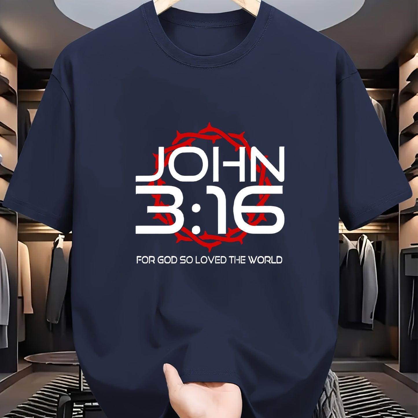 Camiseta Masculina Estampada João 3:16