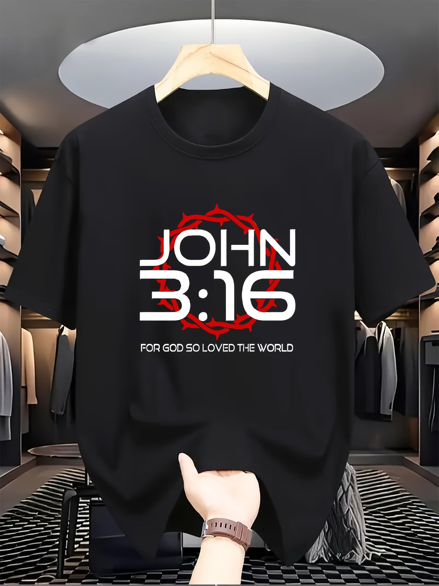 Camiseta Masculina Estampada João 3:16