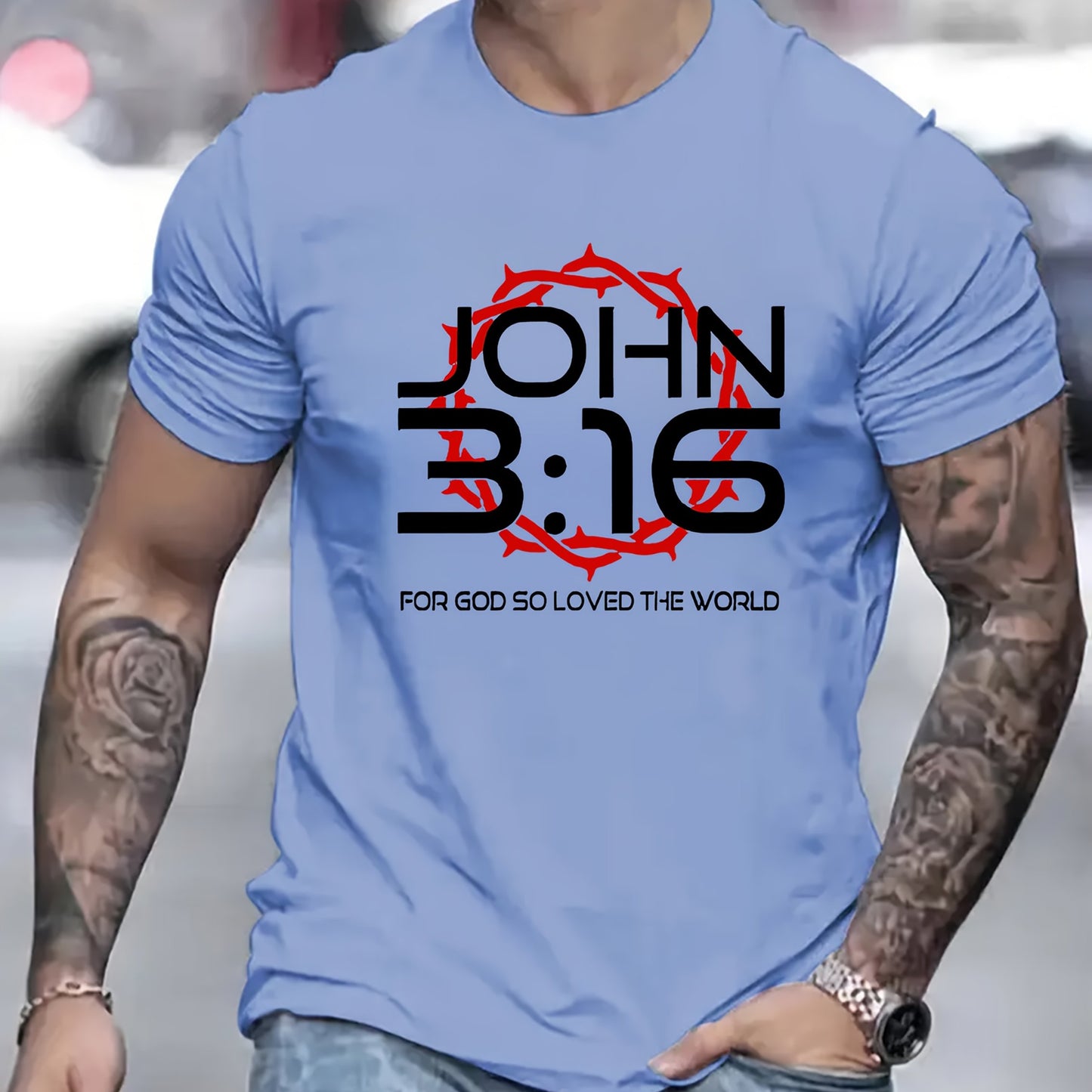 Camiseta Masculina Estampada João 3:16
