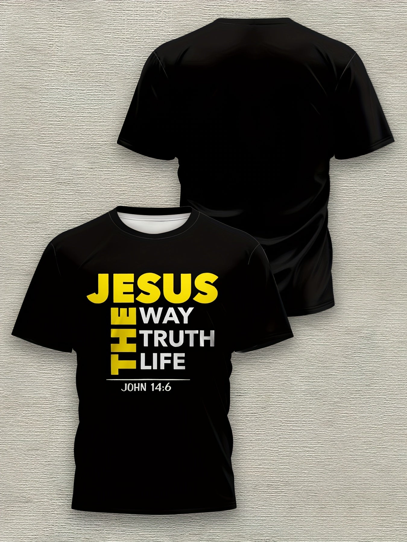 Camiseta Masculina "Jesus, o Caminho, a Verdade e a Vida
