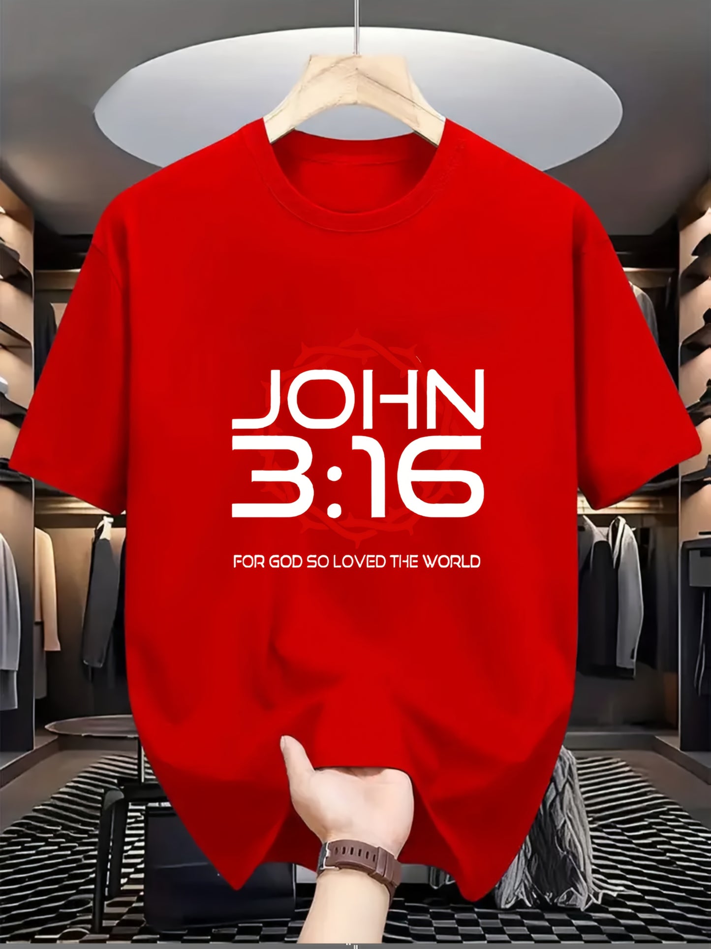 Camiseta Masculina Estampada João 3:16