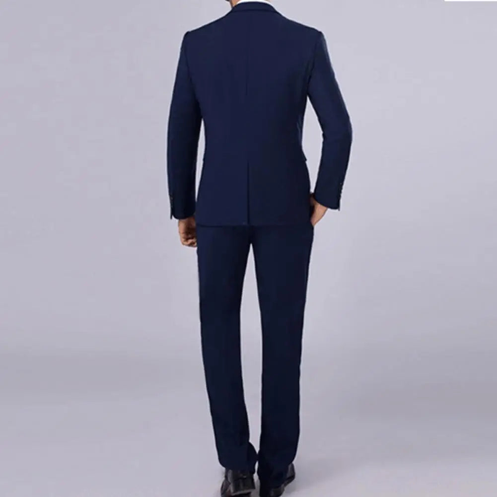 Terno Slim Fit Masculino – Estilo Executivo 2 Peças