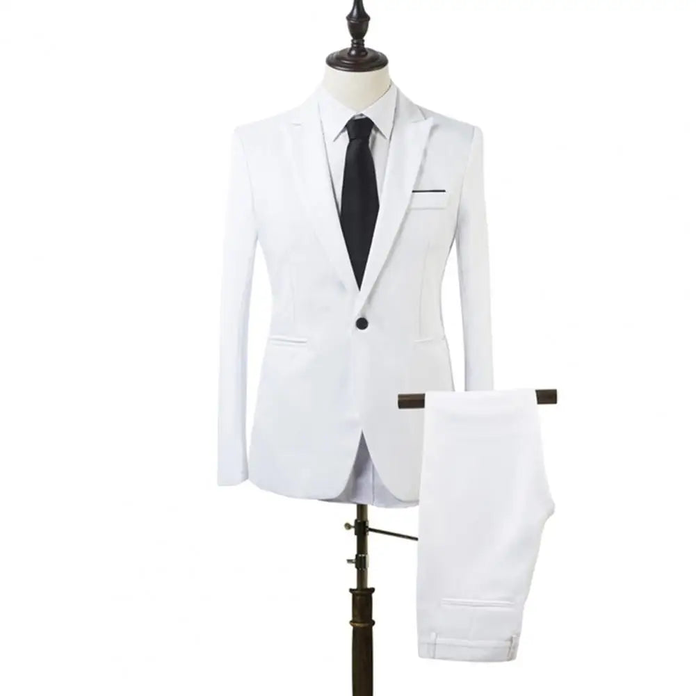 Terno Slim Fit Masculino – Estilo Executivo 2 Peças