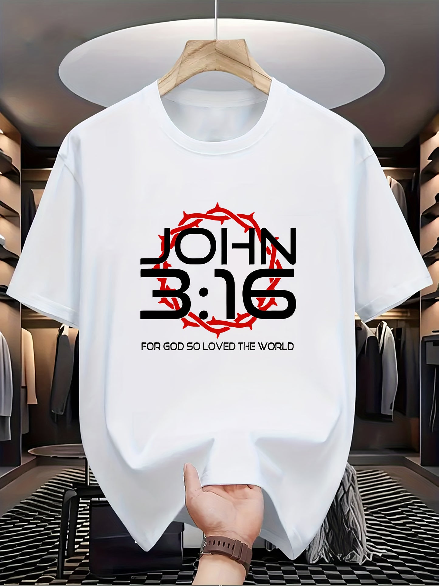 Camiseta Masculina Estampada João 3:16