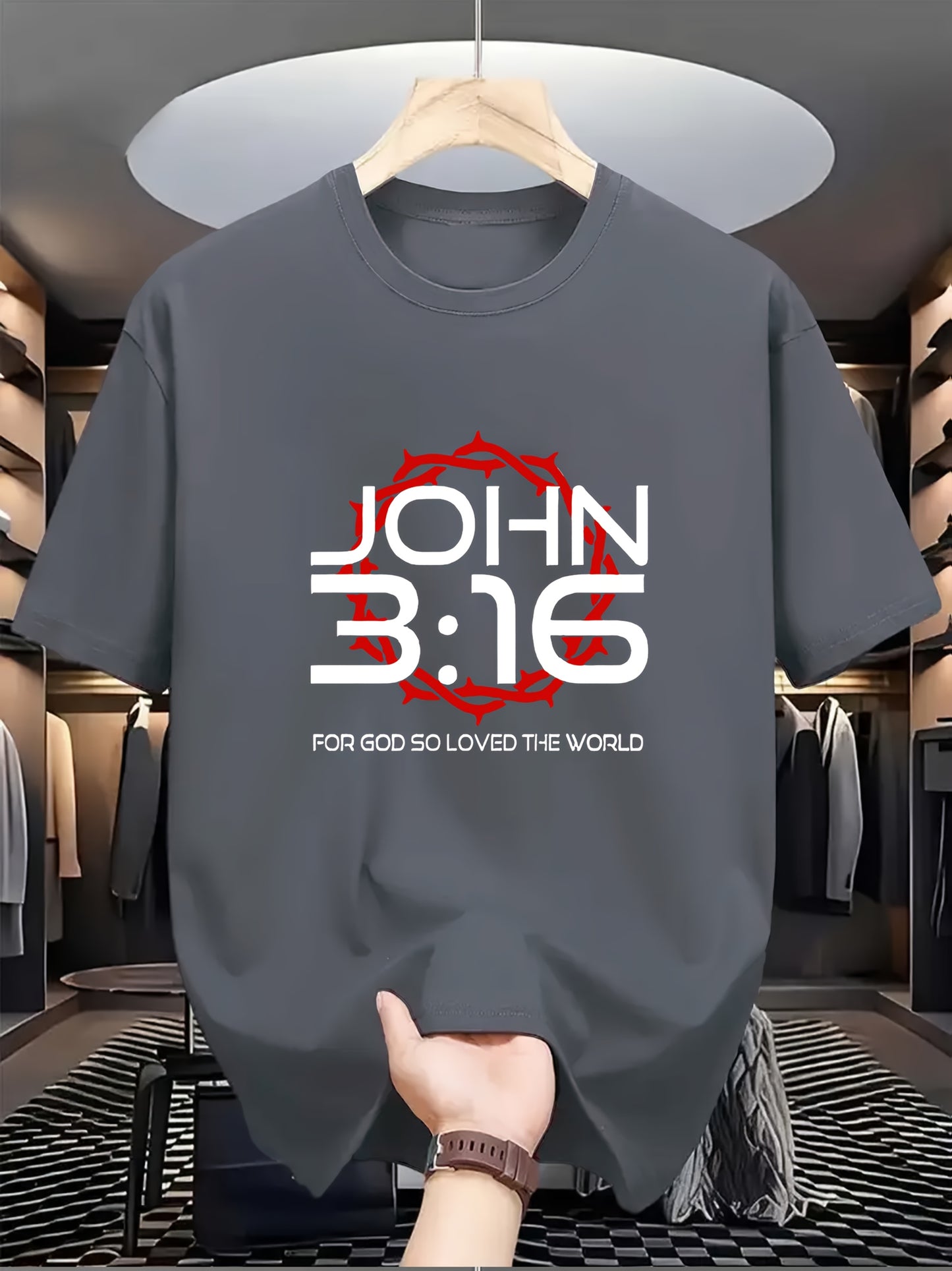 Camiseta Masculina Estampada João 3:16