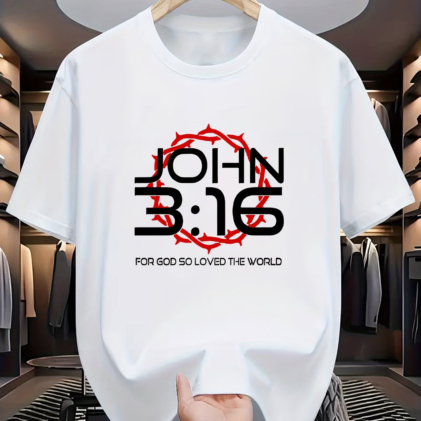 Camiseta Masculina Estampada João 3:16