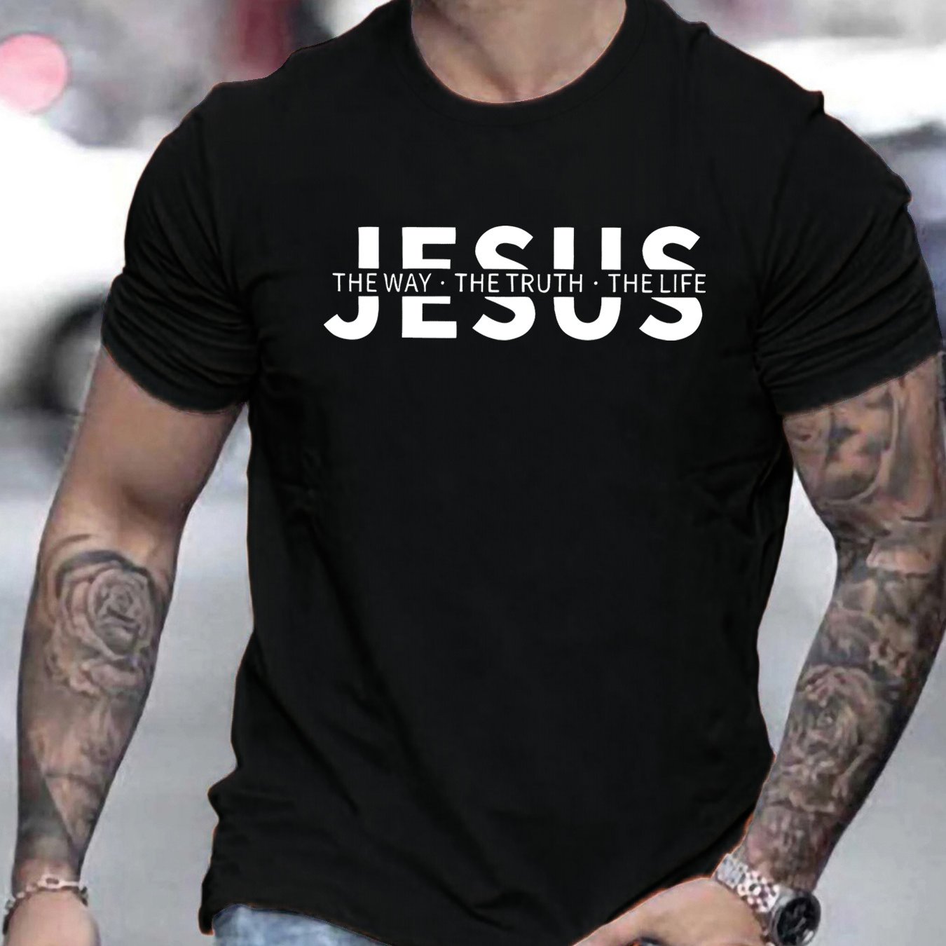 Camiseta Masculina “Jesus” – Fé com Estilo