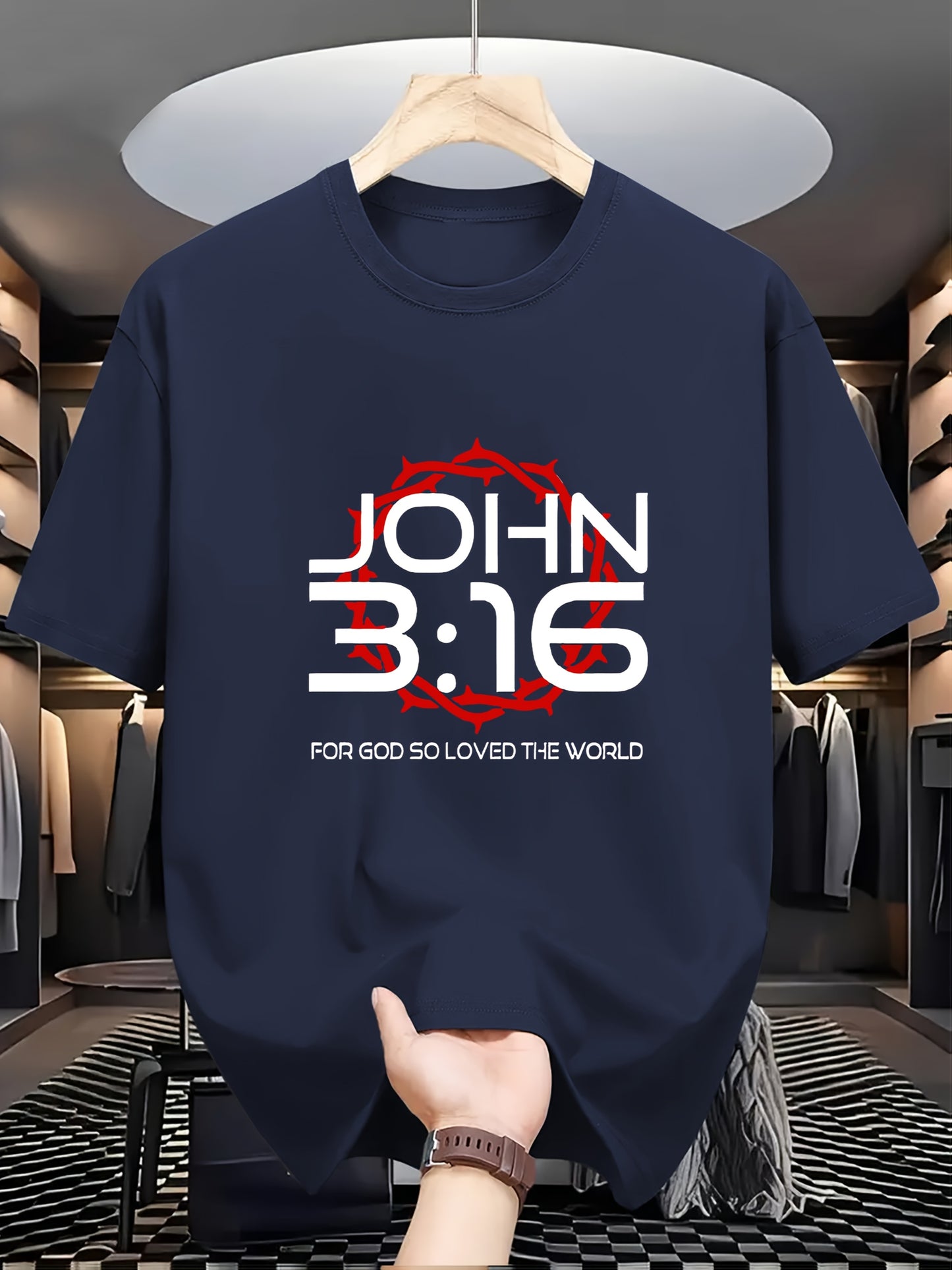 Camiseta Masculina Estampada João 3:16