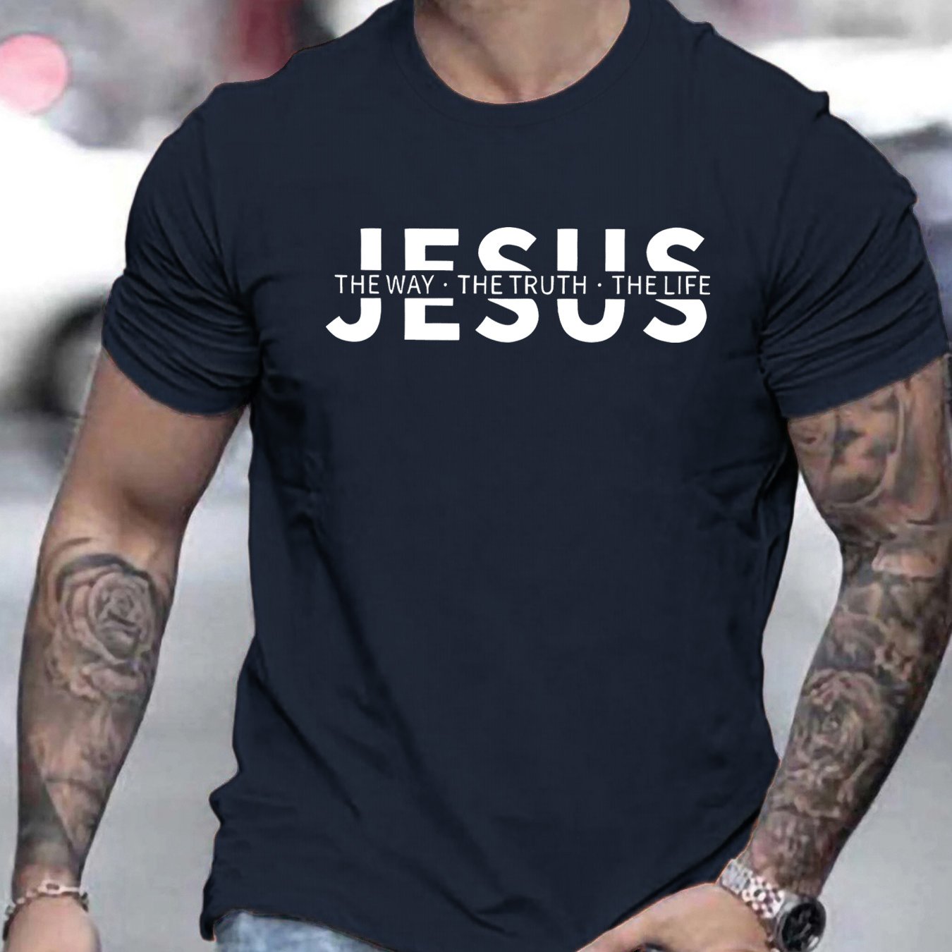 Camiseta Masculina “Jesus” – Fé com Estilo
