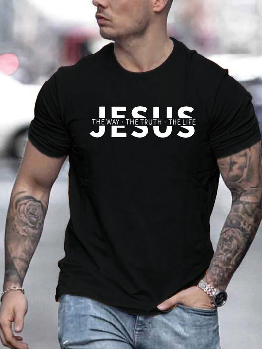 Camiseta Masculina “Jesus” – Fé com Estilo