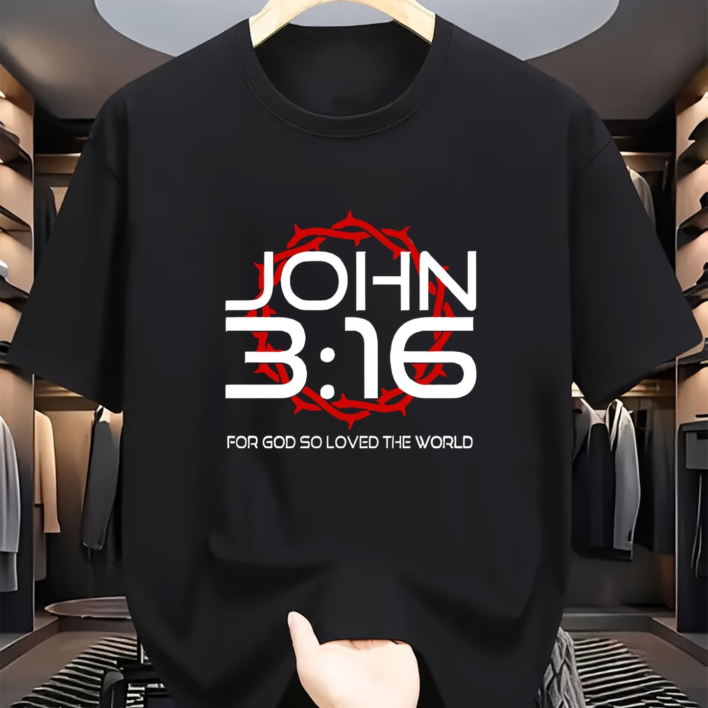 Camiseta Masculina Estampada João 3:16