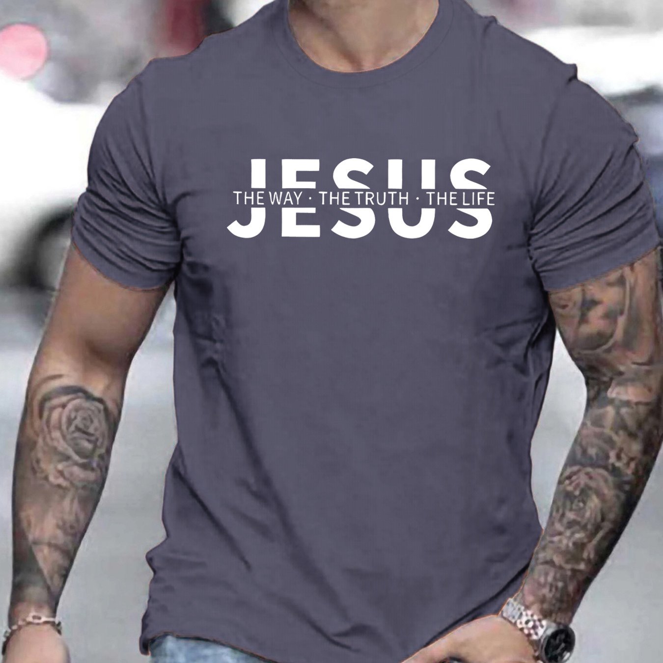 Camiseta Masculina “Jesus” – Fé com Estilo