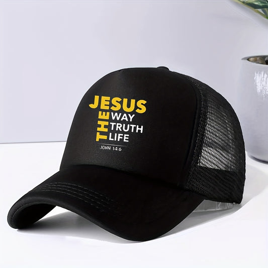 Boné JESUS THE WAY TRUTH LIFE Aba Curva