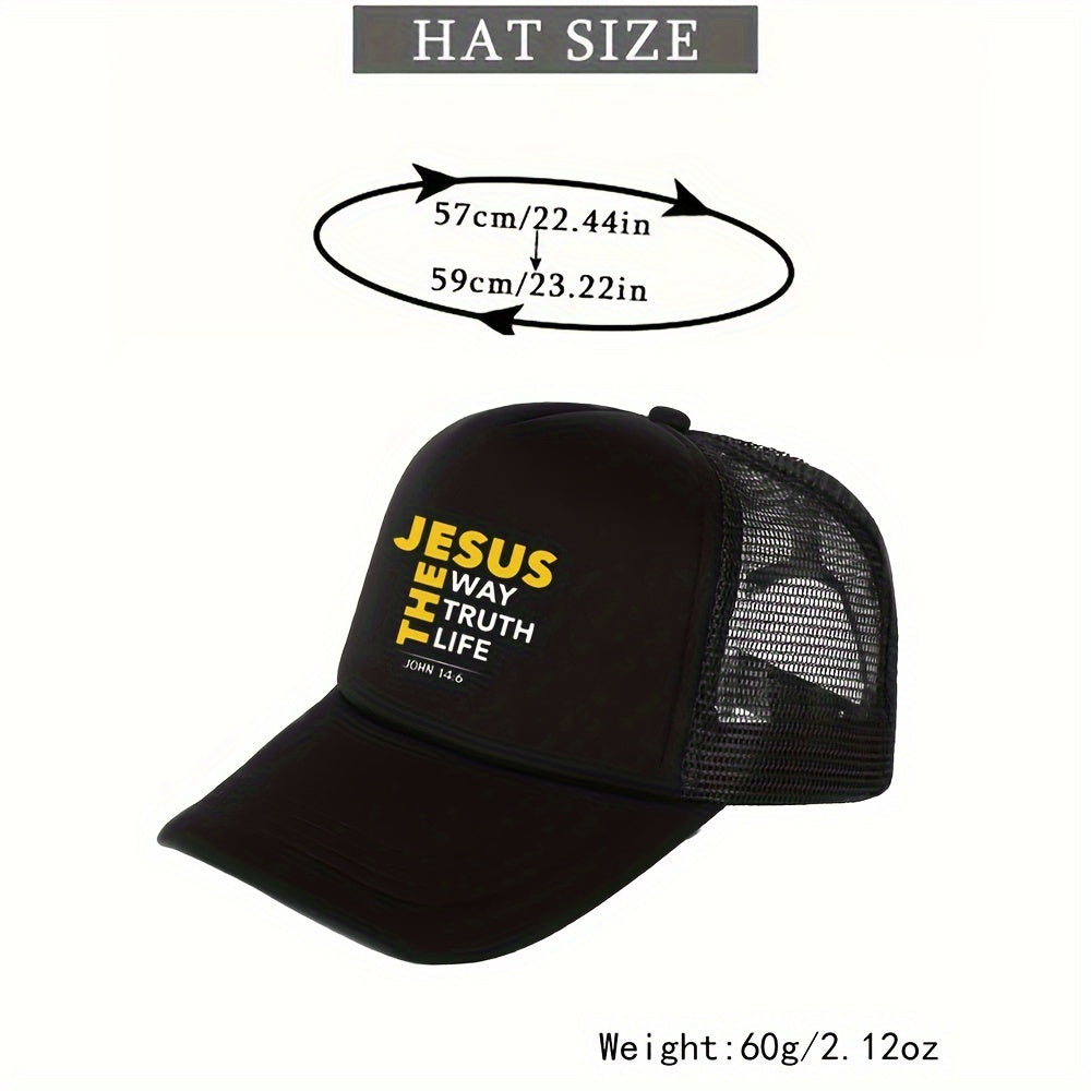 Boné JESUS THE WAY TRUTH LIFE Aba Curva